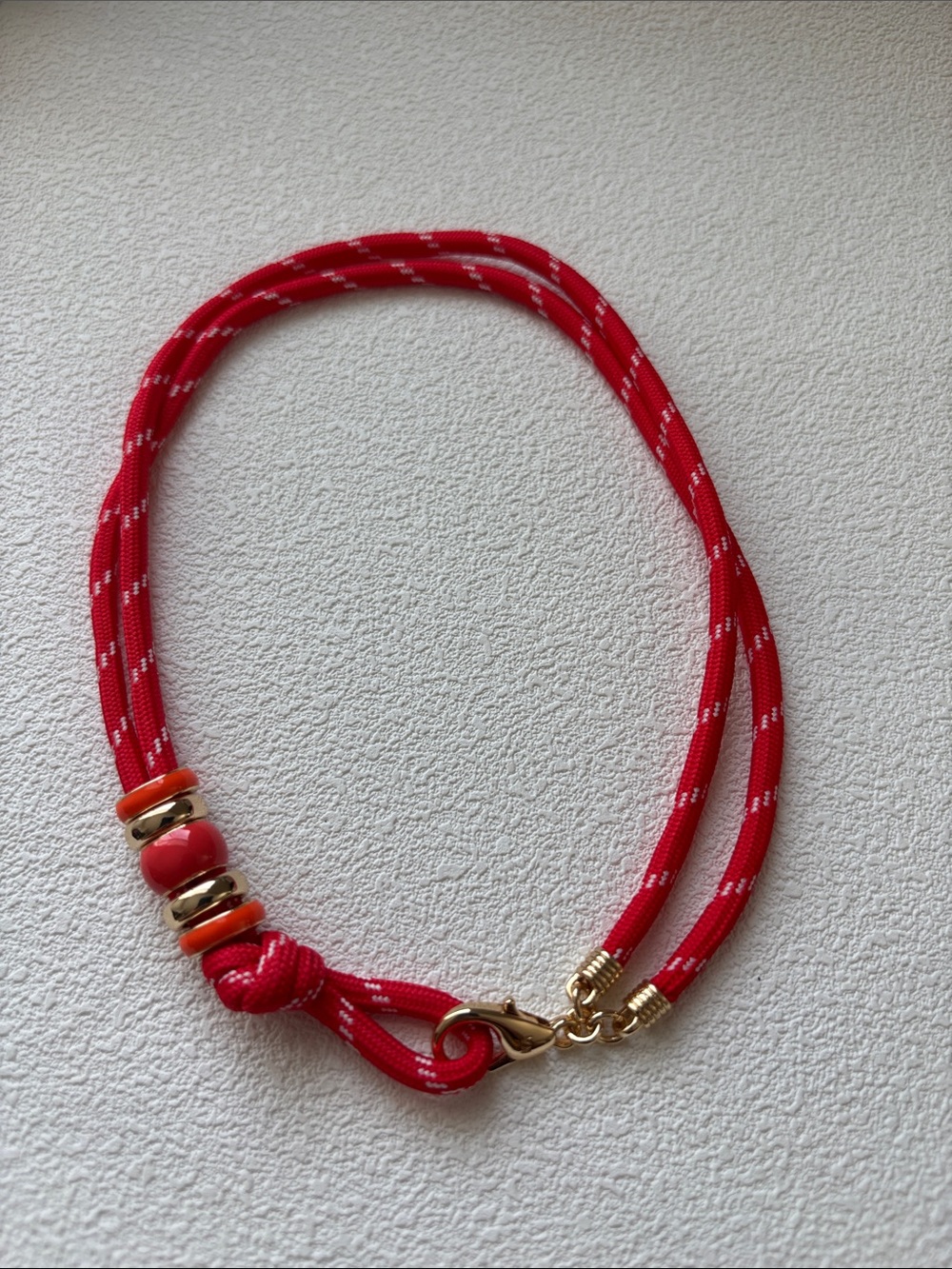 New Roxanne Assoulin happy cord Necklace with Gold Accents